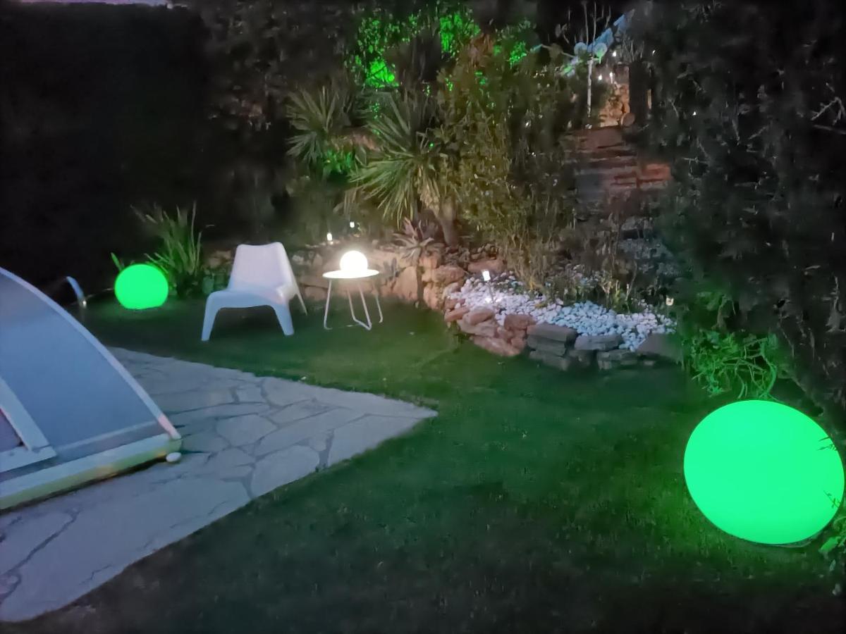 Casa Acogedora Familiar Con Piscina Palleja Bagian luar foto